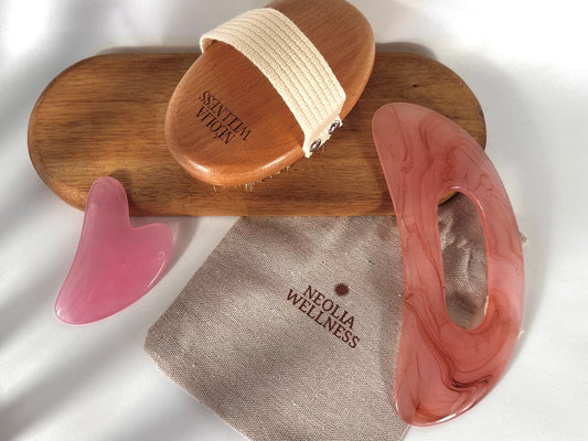 Cellulite : solutions naturelles efficaces (brossage à sec, drainage lymphatique, gua sha corps) Néolia